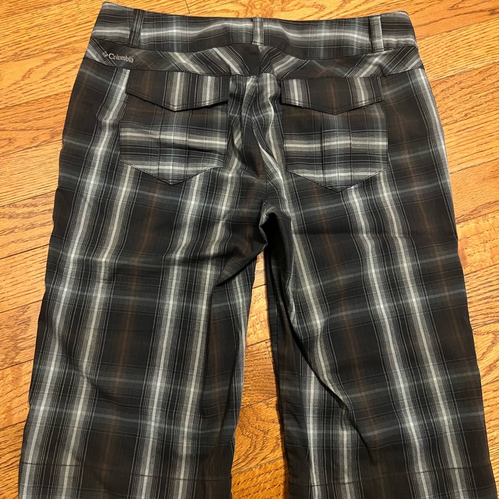 Columbia Women's Omni-Shade Plaid Bermuda Shorts Sz 4 - Picture 4 of 7